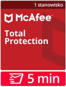 McAfee Total Protection 2024 (1 stanowisko, odnowienie na 12 miesi�cy)