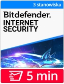 Bitdefender Internet Security 2024 (3 stanowiska, odnowienie na 12 miesi�cy)