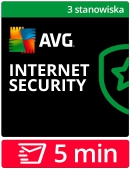 AVG Internet Security 2024 (3 stanowiska, odnowienie na 12 miesi�cy)