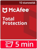 McAfee Total Protection 2024 (10 stanowisk, odnowienie na 12 miesi�cy)