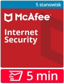 McAfee Internet Security 2024 (5 stanowisk, odnowienie na 12 miesi�cy)