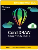 CorelDRAW Graphics Suite 2024 Education - licencja EDU na 10 stanowisk (zawiera CorelSure - prawo do uaktualnie przez 12 miesicy)