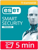 ESET Smart Security Premium 17 - 2024 (9 stanowisk, 12 miesicy)